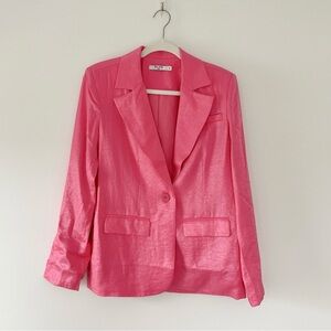 NA-KD Oversized Hot Pink Blazer size XS